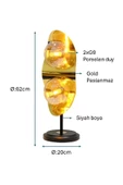 Siyah Boyalı Masa Lambası PLC-1206-M-BSY - 2