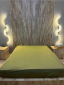 San Felipe / 2 'li Takım / Yatak Başı / Aplik / 120 cm / 3 Renk Işık / Antrasit Gövde - 3
