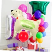 Happy Bırthday Baskılı Köpek Folyo Balon 76x70 cm - 4