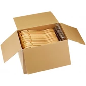 KULVARAVM 36 Adet Ahşap Naturel Elbise Askısı Dolap Düzenleyici Aski - 3