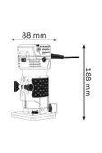 Bosch Professional Gkf 550 Watt Çok Amaçlı Freze - Ağırlık 1.4 Kg - 3