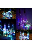 kulvaravm 5li Paket Mantar Tıpalı Sarı (rgb) Peri Led 1 Metre Pil Dahil - 5