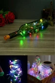 kulvaravm 5li Paket Mantar Tıpalı Sarı (rgb) Peri Led 1 Metre Pil Dahil - 2