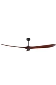 Alsanfan İzmir Siyah Motorlu Kızıl Kanatlı Aydınlatmasız Uzaktan Kumandalı 177cm Tavan Vantilatörü thumbnail 1