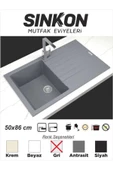SİNKON Gri Granit Evye 50x86 - SG86 - Sinkon - 1
