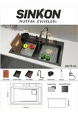 SİNKON Teknolojik Akıllı Şelale Evye / 46x75 / Sinkon - 1