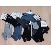 KULVARAVM Patik Çorap Renkli Karışık renk 12 Adet Çorap - 1