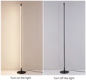 Dimli / Düz / 150 cm / Lambader / Antrasit Gövde / 3 Renk Işık / 3 Yıl Garanti - 7