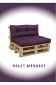 EVOKE   Dış Ve Iç Mekan Yer&palet Minderi Minder Seti Takımı 2 Li Mor - 1