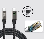 QG02 Type-C to Type-C PD3.1 Data Kablosu 240W 480Mbps 1.5 Metre thumbnail 10
