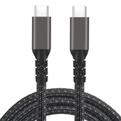 2.Jenerasyon Type-C to Type-C USB3.2 PD Data Kablosu 100W 20Gbps 4K@60Hz 2 Metre - 7