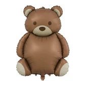 Retro Büyük Ayı Folyo Balon 90x65 cm thumbnail 1