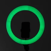 MJ38 RGB 25W Ring Light Canlı Yayın 38cm USB'li ve Telefon Stand - 8