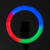 MJ38 RGB 25W Ring Light Canlı Yayın 38cm USB'li ve Telefon Stand - 9