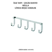 İGK YAPI - ÇELİK BANYO BELLA LİNDA BEŞLİ ASKILIK (40-049) - 2