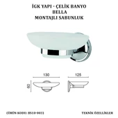İGK YAPI - ÇELİK BANYO BELLA SABUNLUK (BS10-003) thumbnail 4