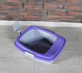 Renetic Mor Açık Kedi Tuvaleti - 1