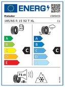 Matador 185/65R15 92T XL MP93  Nordicca Oto Kış Lastiği (Üretim Yılı: 2024) thumbnail 2