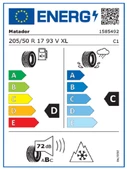 Matador 205/50R17 93V XL FR MP93 Nordicca Oto Kış Lastiği (Üretim Yılı: 2024) - 2