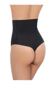Lazer Kesim Yüksek Bel String Toparlayıcı Tanga Külot Korse - 1