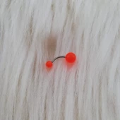 Şeffaf Turuncu  Göbek Piercingi - 1