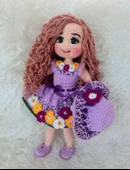Lila Akasya Bebek Amigurumi Organik Oyuncak - 2