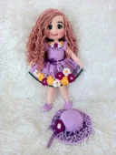 Lila Akasya Bebek Amigurumi Organik Oyuncak - 3