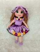 Lila Akasya Bebek Amigurumi Organik Oyuncak - 1