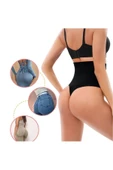 Kadın Yüksek Bel Karın Toparlayıcı Slip String Toparlayıcı Tanga Korse - 4