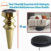 Oliva Mobilya Kanepe Koltuk Tv Ünitesi Baza Ayağı Zigon Orta Sehpası Ayak Ayakları Altın 17 cm thumbnail 3