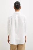 Yırtmaçlı Fakir Kol Gömlek Ekru - 6