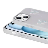 Apple iPhone 13 Kabartma Fiyonk Figürlü Parlak Eralli Silikon Kapak - 2