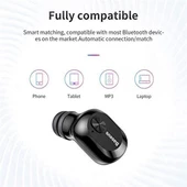 Baseus Encok A03 True Wireless, Mini & Portatif, Kablosuz Bluetooth Kulakiçi Kulaklık, beyaz, Bluetooth 5.0 Teşhir - 2