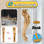Valenta Plastik Sehpa Ayağı 47 cm Altın Renk 1 Adet Mobilya Zigon Çay Orta Sehpası Ayak Ayakları - 1