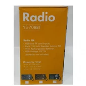 Radio YS-708BT FM/AM/ SW/USB/TF/AUX/3 Radyo - 2