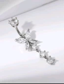 Taşlı Kelebek Göbek Piercing - 1