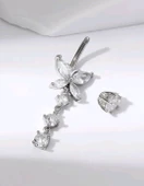 Taşlı Kelebek Göbek Piercing - 3