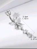 Taşlı Kelebek Göbek Piercing - 2