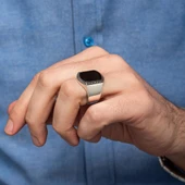 Siyah Oniks Taşlı 925 Gümüş Yüzük thumbnail 6