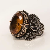 Zultanit Taşlı 925 Gümüş Erkek Yüzük thumbnail 5