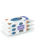Activex Antibakteriyel Islak Mendil Hassas 3 Adet Cep Boy Islak Mendil 45 Yaprak - 1