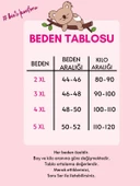 Kadın Büyük Geniş Beden Bisiklet Yaka Düğmesiz Mevsimlik Uzun Kol Cepli Pijama Takımı - 4