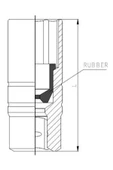 1113 Buji Lokma Anahtar Lastikli Altı Köşe 1/2'' 21mm - 2