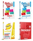 Pruva Akademi 2025 5. Sınıf Türkçe + Sosyal Bilgiler + İngilizce + Paragraf Soru Seti 4 Kitap Güncel Müfredat - 1