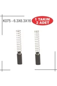 6,3x6,3x16 Kömür - Karbon Fırça - 1