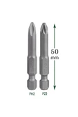 2'li Yıldız Bits Uç Ph2 - Pz2 Matkap Ucu Seti 50 Mm - 2