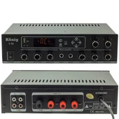 König K-80 80W USB-SD-Bluetooth Destekli 2 Bölgeli Trafolu Mixer Anfi - 3