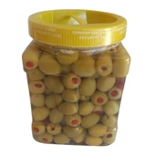 OLİZE LEZZET TANESİ BİBERLİ YEŞİL ZEYTİN 1KG KUTU - 2
