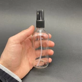 100 ml Şeffaf Cam Şişe Spreyli , 100 cc Spreyli Cam Şişe  x 6 Adet - 1