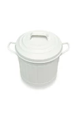 The Mia Tezgah Üzeri Çöp Kovası Beyaz Renk 4 litre GLV0308 - 1